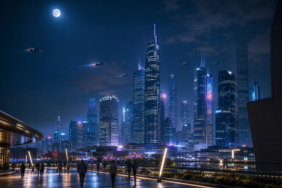 Near Future Night Scene-1-1